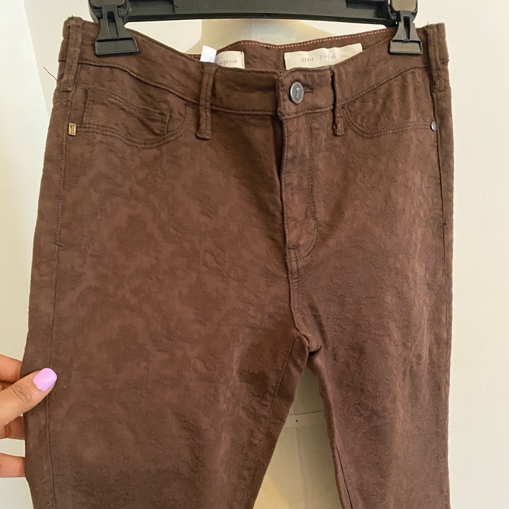 Anthropologie Sarif Jacquard Pant